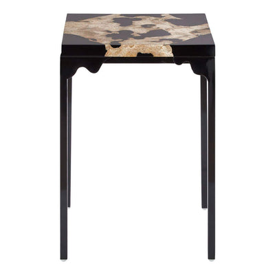Noosa & Co. Living Relic Cheese Stone/Black Resin Side Table House of Isabella UK