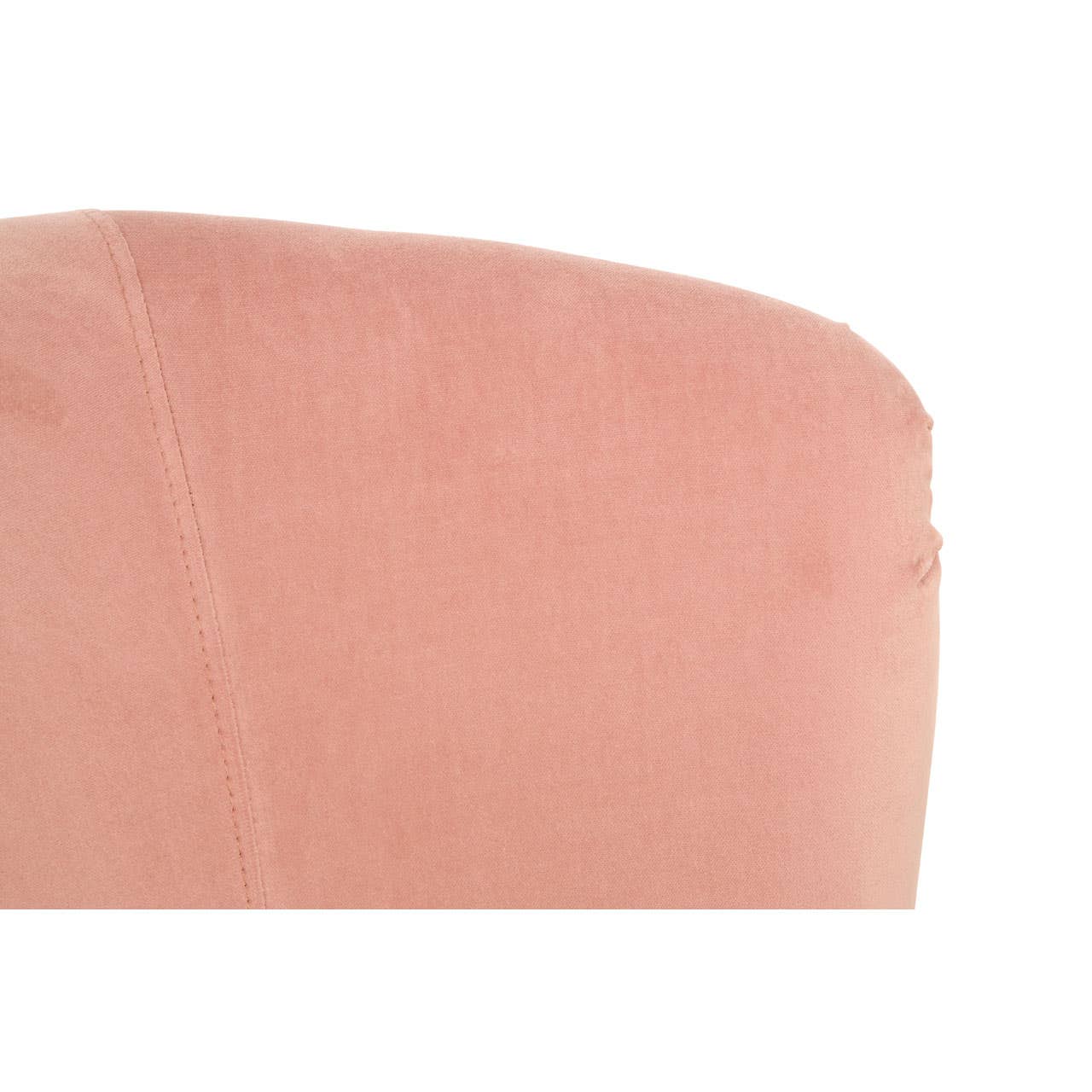 Noosa & Co. Living Round Pink Velvet Plush Armchair House of Isabella UK