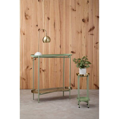 Noosa & Co. Living Sabia Green And Gold Iron Console Table House of Isabella UK