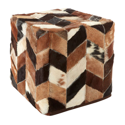 Noosa & Co. Living Safira Natural Patchwork Pouffe House of Isabella UK