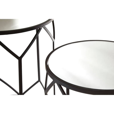 Noosa & Co. Living Set Of 2 Avantis Polygonal Frame Tables House of Isabella UK