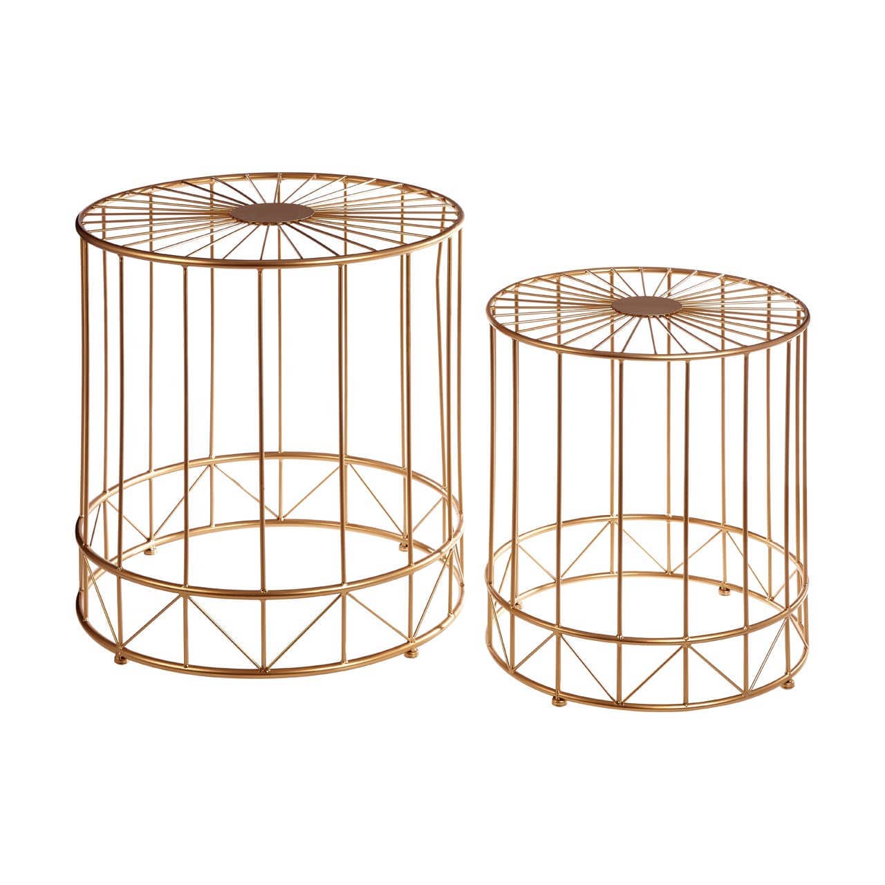 Noosa & Co. Living Set Of 2 Lexi Round Side Tables House of Isabella UK