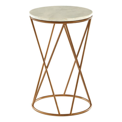 Noosa & Co. Living Shalimar Gold Cross Stand Side Table House of Isabella UK