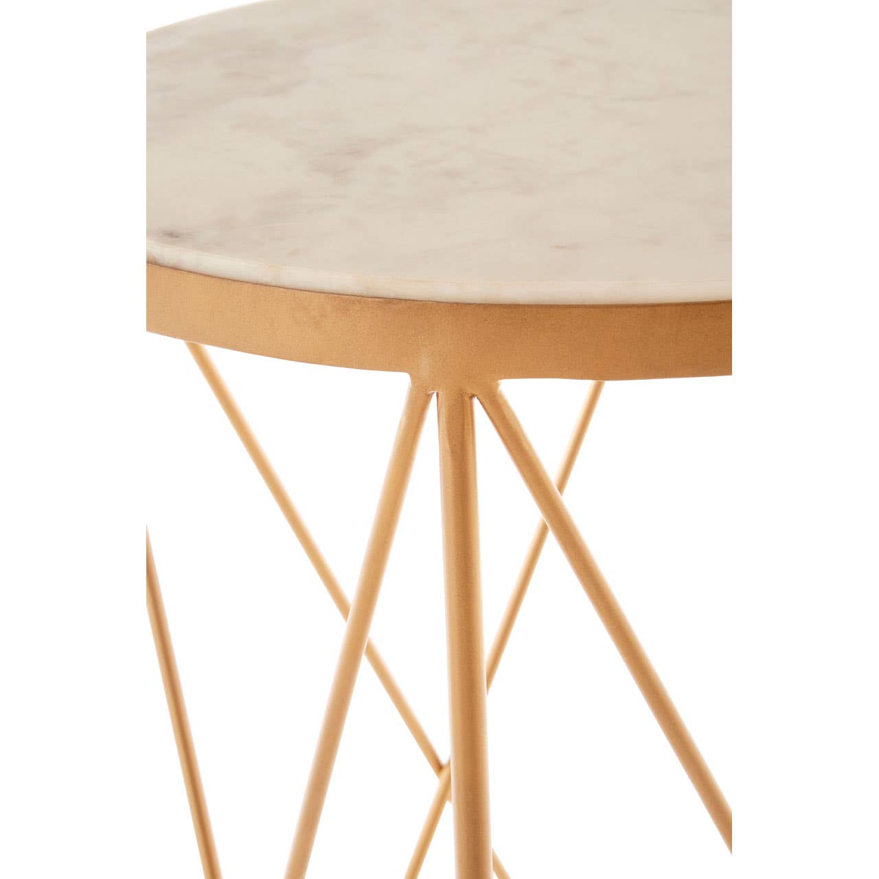 Noosa & Co. Living Shalimar Round Marble Top Side Table House of Isabella UK