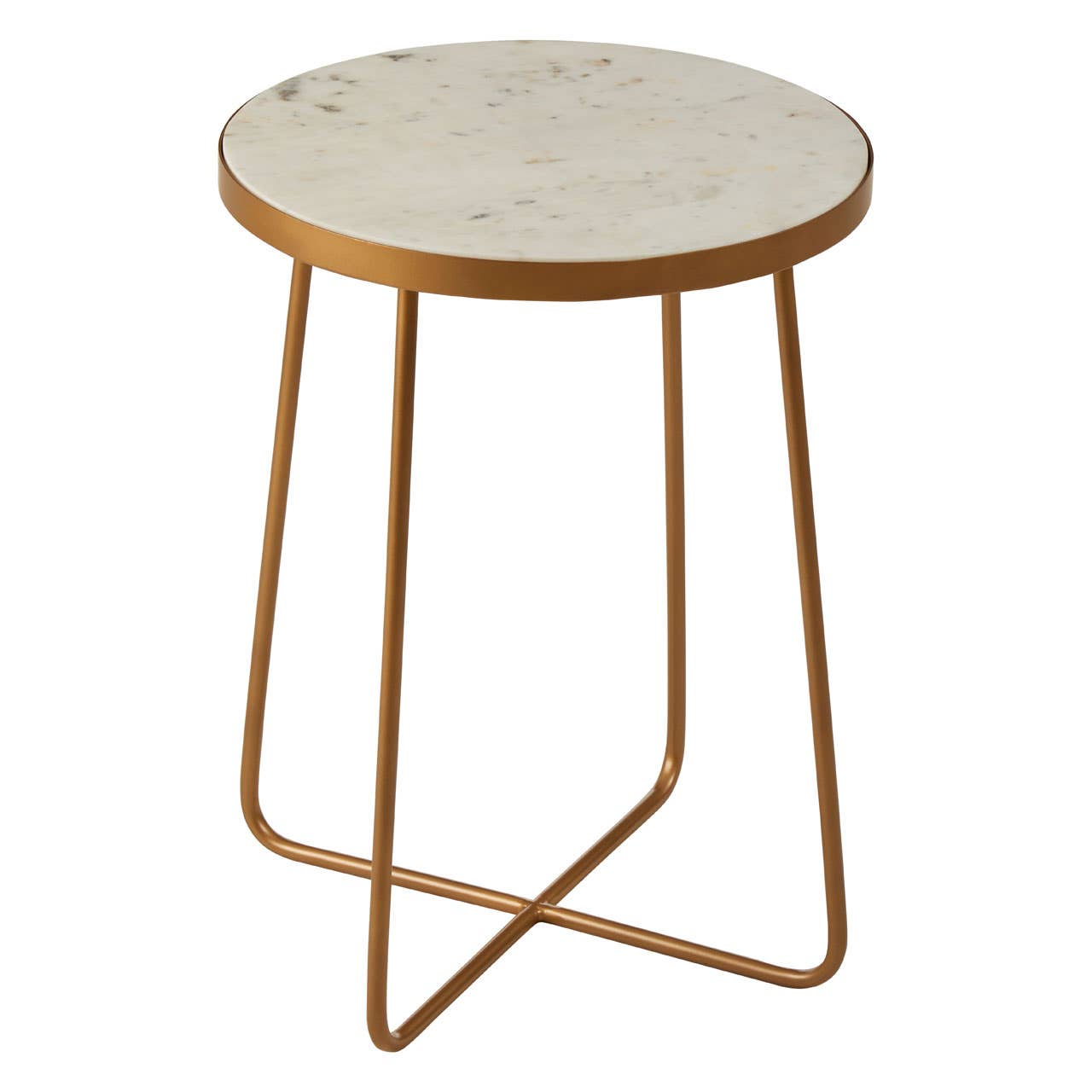 Noosa & Co. Living Shalimar Round Side Table With Cross Base House of Isabella UK