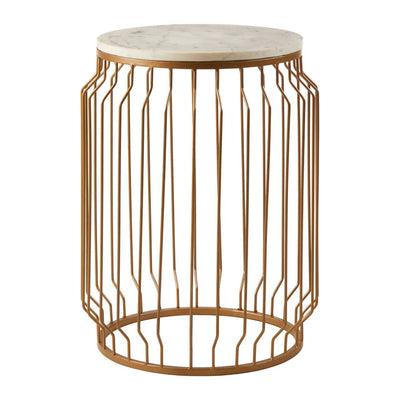 Noosa & Co. Living Shalimar Round Side Table With Wireframe Base House of Isabella UK