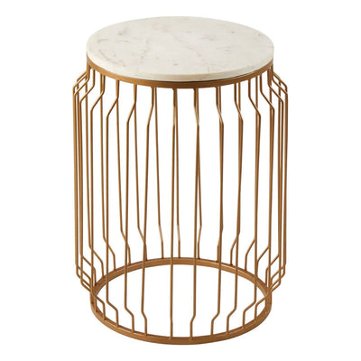 Noosa & Co. Living Shalimar Round Side Table With Wireframe Base House of Isabella UK