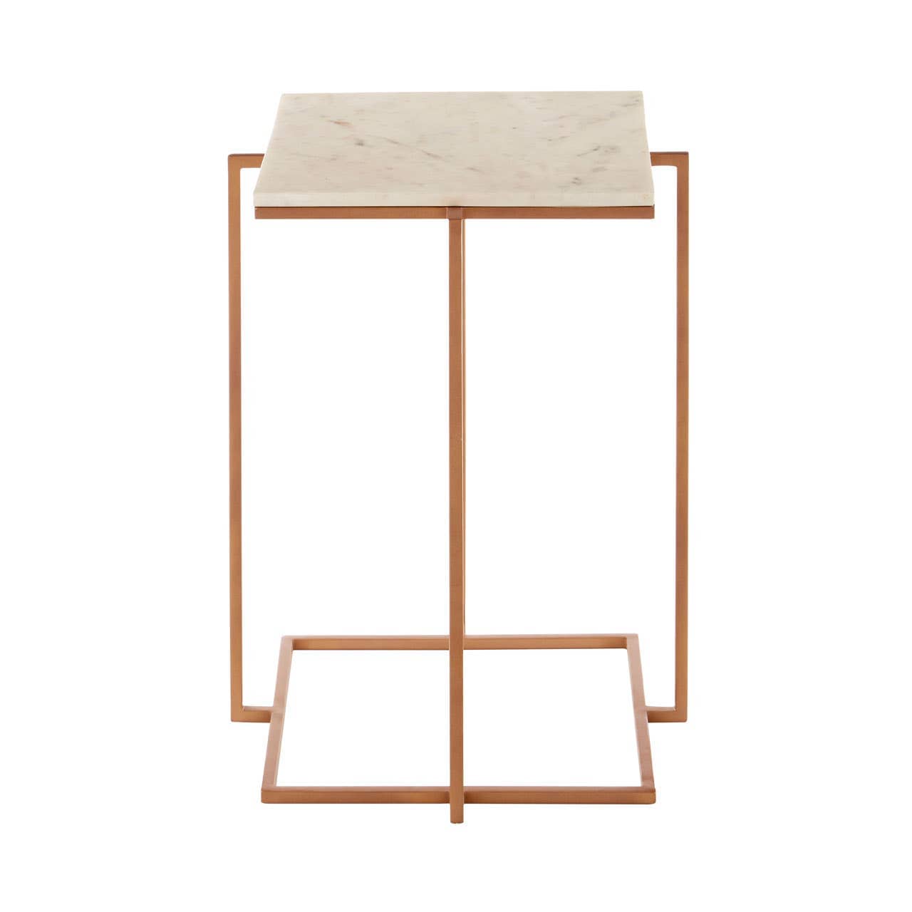 Noosa & Co. Living Shalimar Side Table With Gold Finish Legs House of Isabella UK