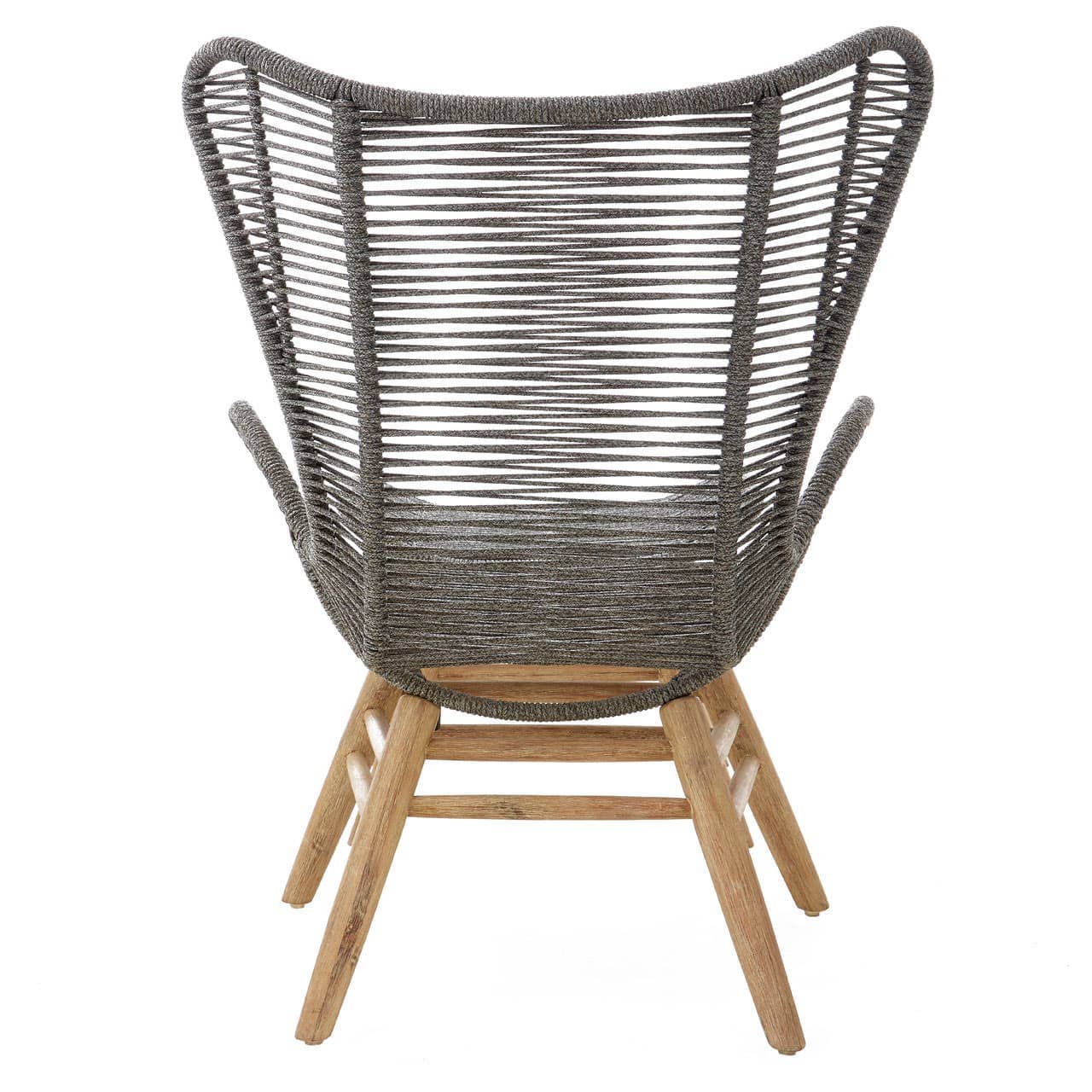 Noosa & Co. Living Sisal Grey Rope Lounge Chair & Footstool House of Isabella UK