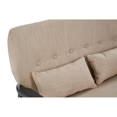 Noosa & Co. Living Stockholm 2 Seat Beige Sofa With Black Wood Frame House of Isabella UK
