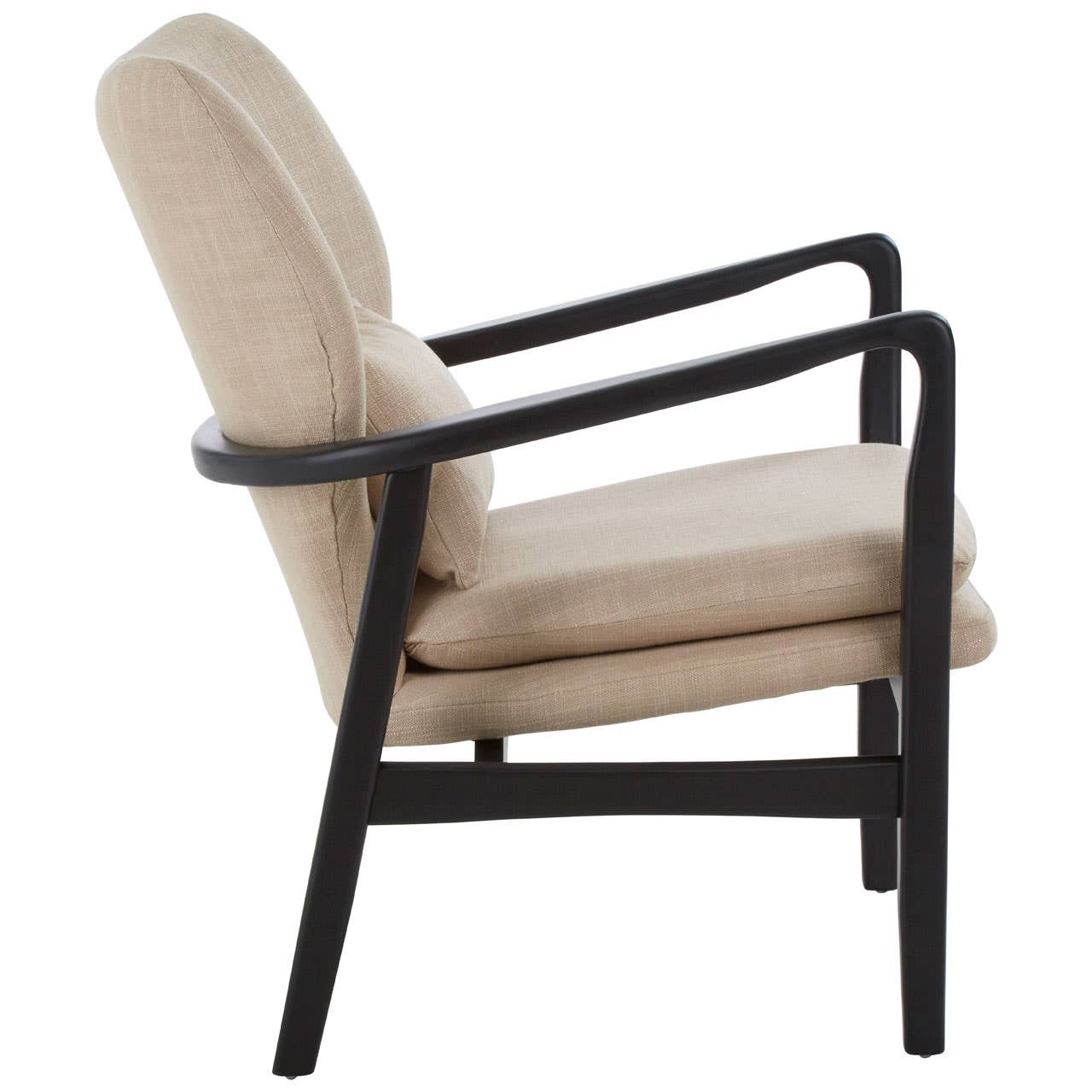 Noosa & Co. Living Stockholm Beige Chair With Black Wooden Frame House of Isabella UK
