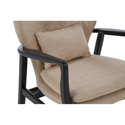 Noosa & Co. Living Stockholm Beige Chair With Black Wooden Frame House of Isabella UK