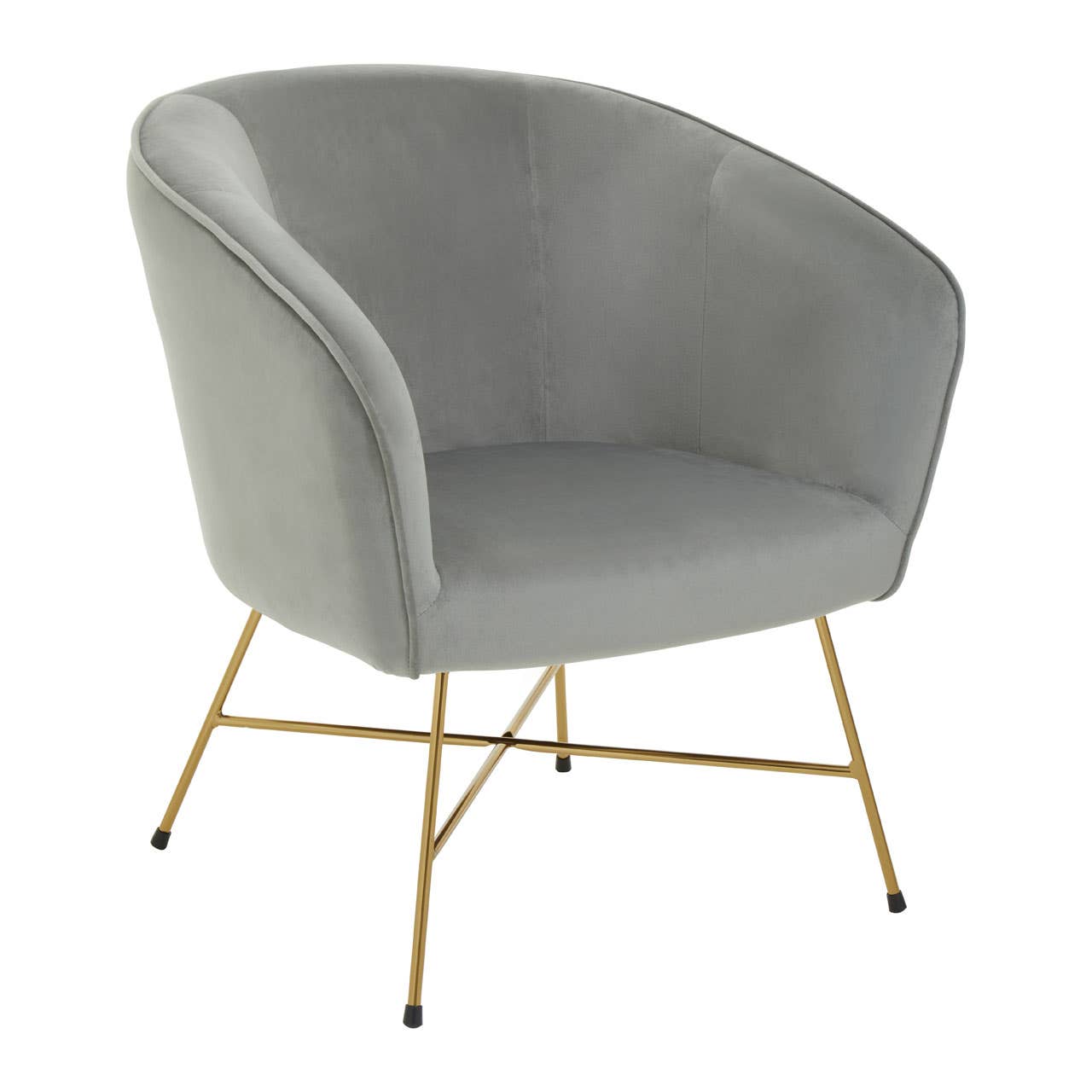 Noosa & Co. Living Stockholm Grey Chair With Metal Frame House of Isabella UK