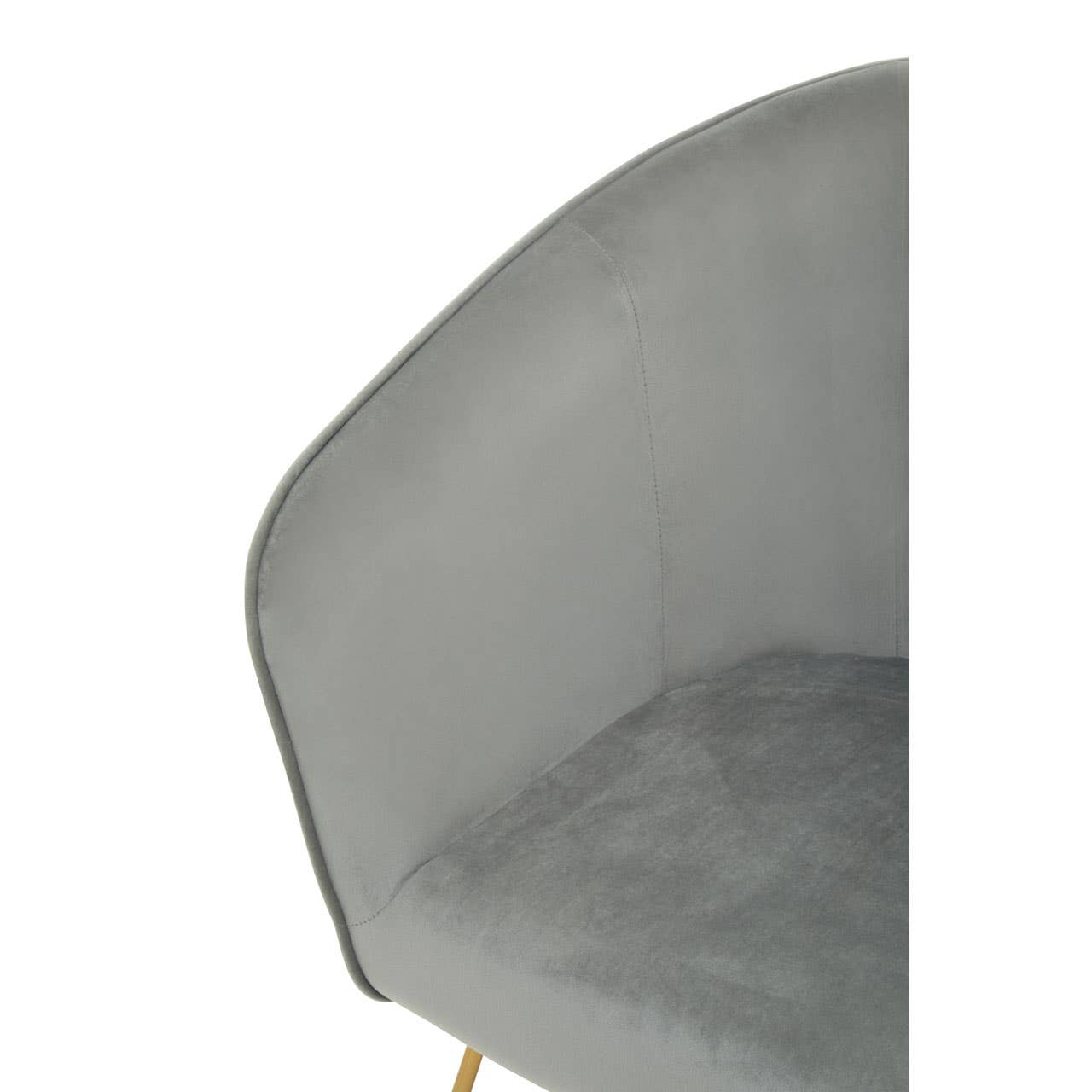 Noosa & Co. Living Stockholm Grey Chair With Metal Frame House of Isabella UK