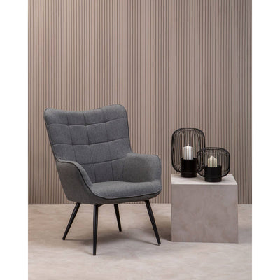 Noosa & Co. Living Stockholm Grey Fabric Armchair House of Isabella UK