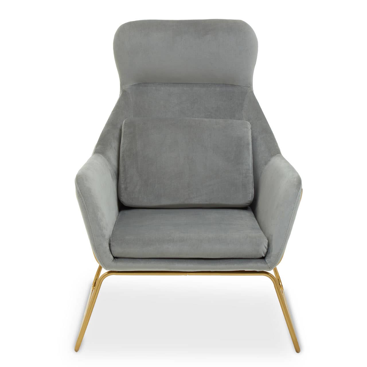 Noosa & Co. Living Stockholm Grey Velvet Armchair House of Isabella UK