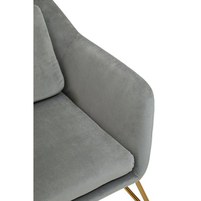Noosa & Co. Living Stockholm Grey Velvet Armchair House of Isabella UK