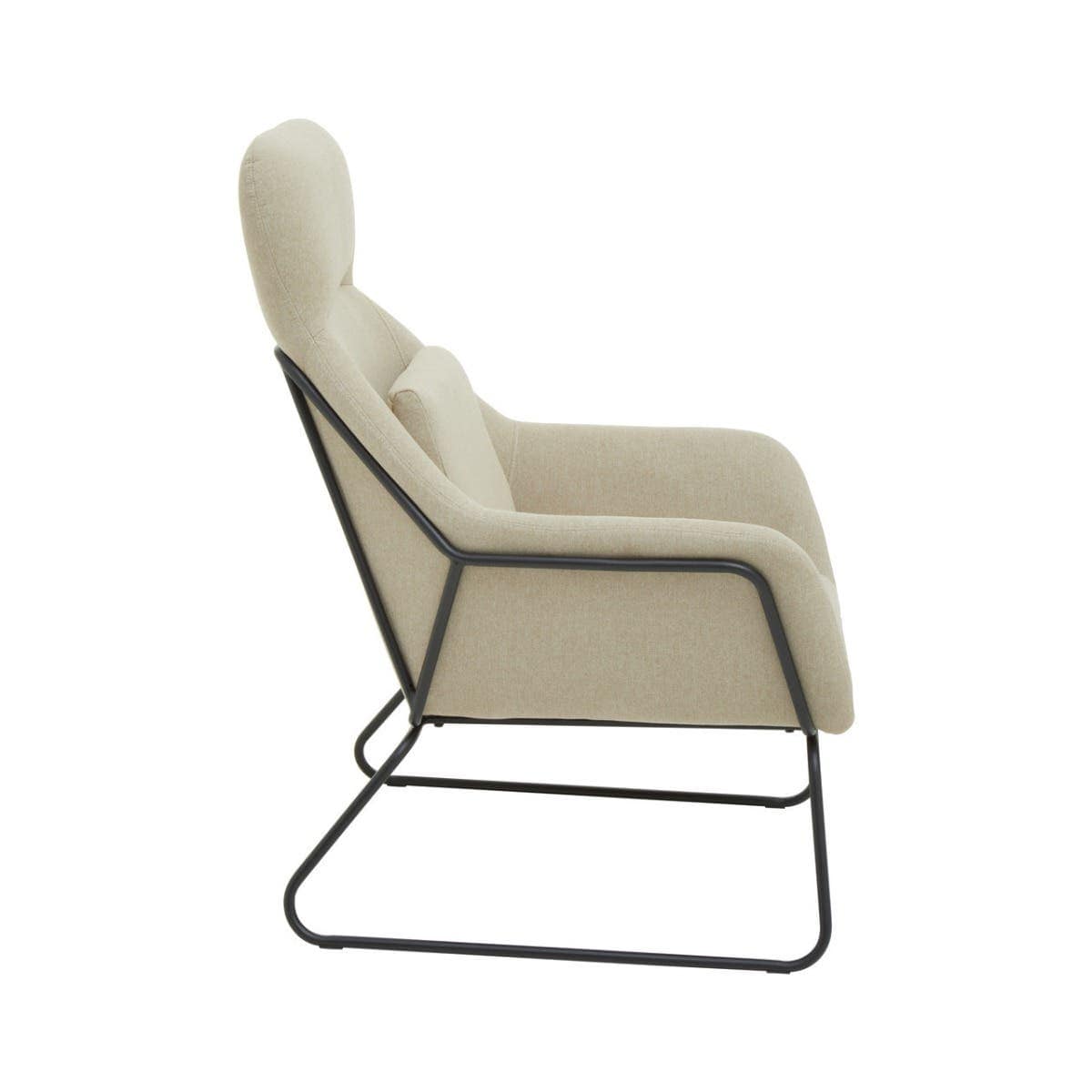 Noosa & Co. Living Stockholm Natural Chair With Black Metal Frame House of Isabella UK