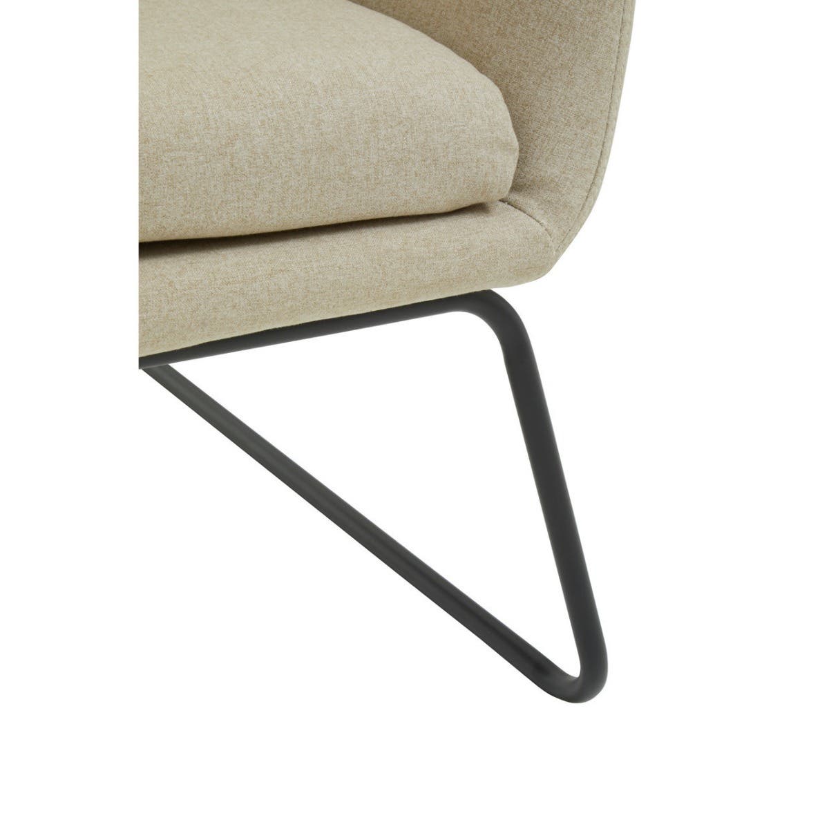 Noosa & Co. Living Stockholm Natural Chair With Black Metal Frame House of Isabella UK