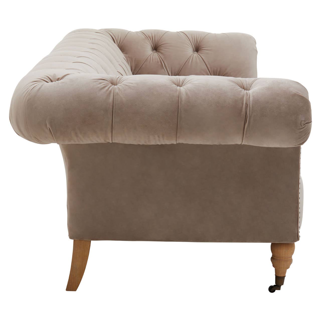Noosa & Co. Living Suri Three Seat Natural Velvet Sofa House of Isabella UK