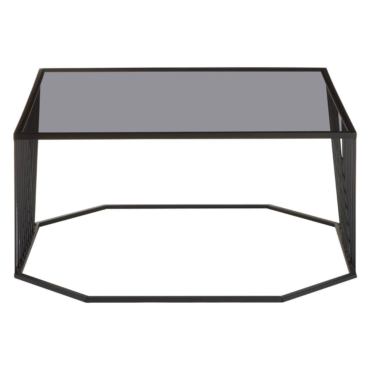 Noosa & Co. Living Trento Coffee Table With Grey Glass Top House of Isabella UK