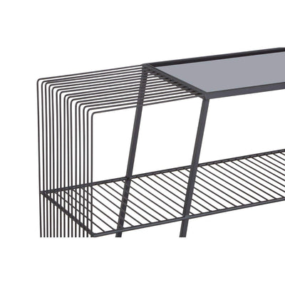 Noosa & Co. Living Trento Console Table With Grey Glass Top House of Isabella UK