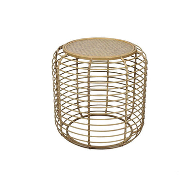 Noosa & Co. Living Trento End Table With Rattan Top House of Isabella UK