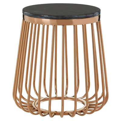 Noosa & Co. Living Tula Cage Design Round Side Table House of Isabella UK