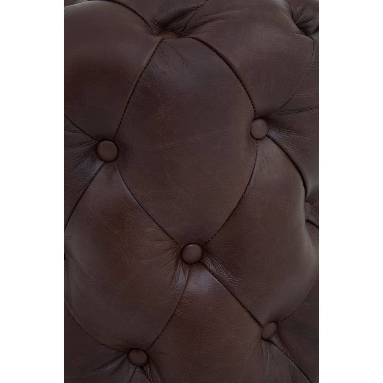 Noosa & Co. Living Victor Coffee Leather Stool House of Isabella UK