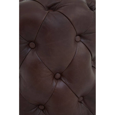 Noosa & Co. Living Victor Coffee Leather Stool House of Isabella UK