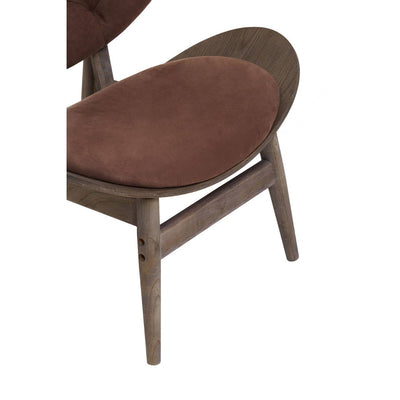 Noosa & Co. Living Vinsi Brown Velvet Chair With Dark Elm House of Isabella UK