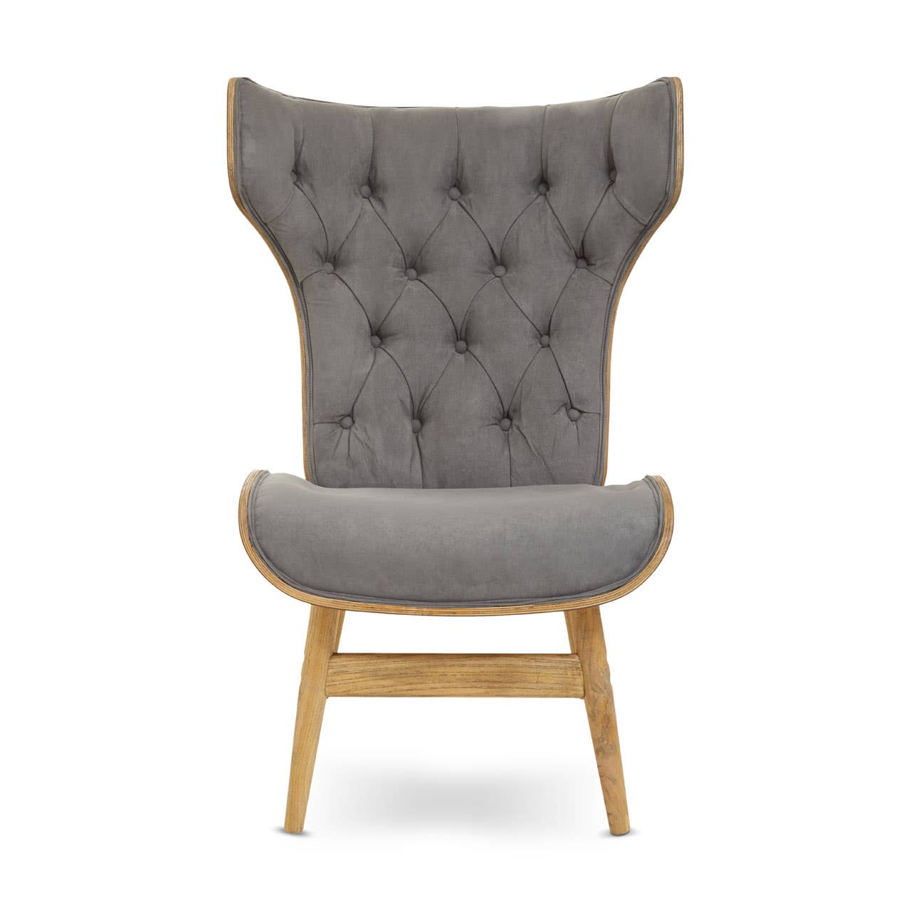 Noosa & Co. Living Vinsi Dark Grey Velvet Chair House of Isabella UK