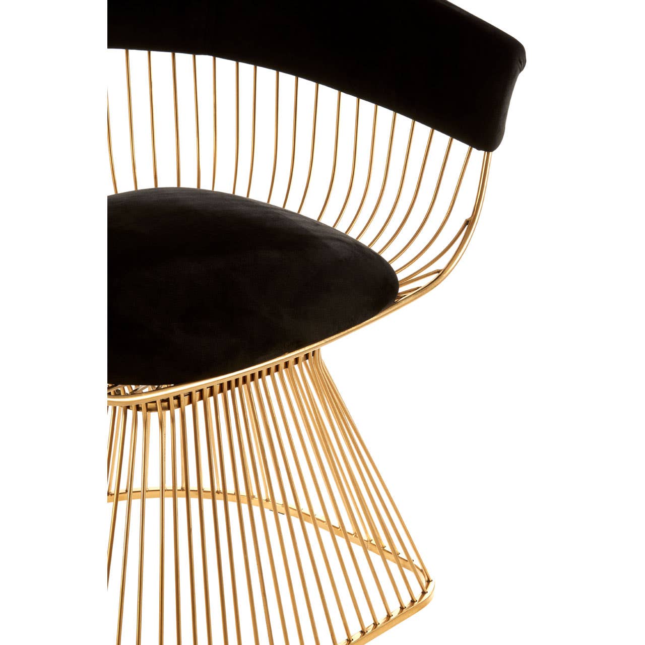 Noosa & Co. Living Vogue Black Velvet / Gold Finish Chair House of Isabella UK