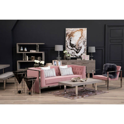 Noosa & Co. Living Vogue Pink Velvet Cocktail Chair House of Isabella UK