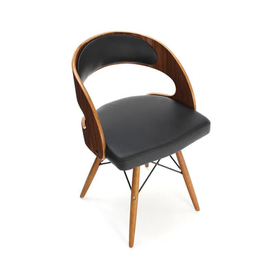 Noosa & Co. Living Walnut Veneer Chair With Indented Back House of Isabella UK