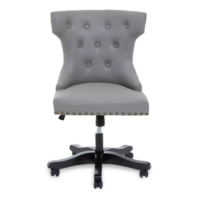 Noosa & Co. Living Walson Grey Leather Effect Home Office Chair House of Isabella UK