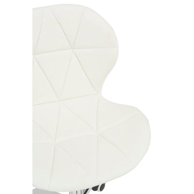 Noosa & Co. Living White Velvet Quilted Home Office Chair House of Isabella UK
