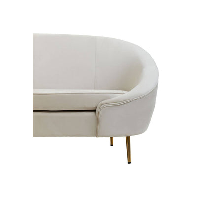 Noosa & Co. Living Yasmeen 3 Seat Beige Velvet Sofa House of Isabella UK