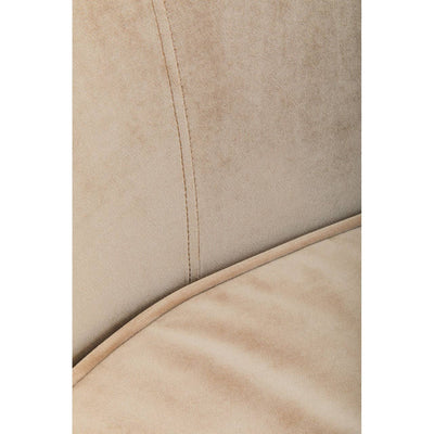 Noosa & Co. Living Yasmeen 3 Seat Mink Velvet Sofa House of Isabella UK