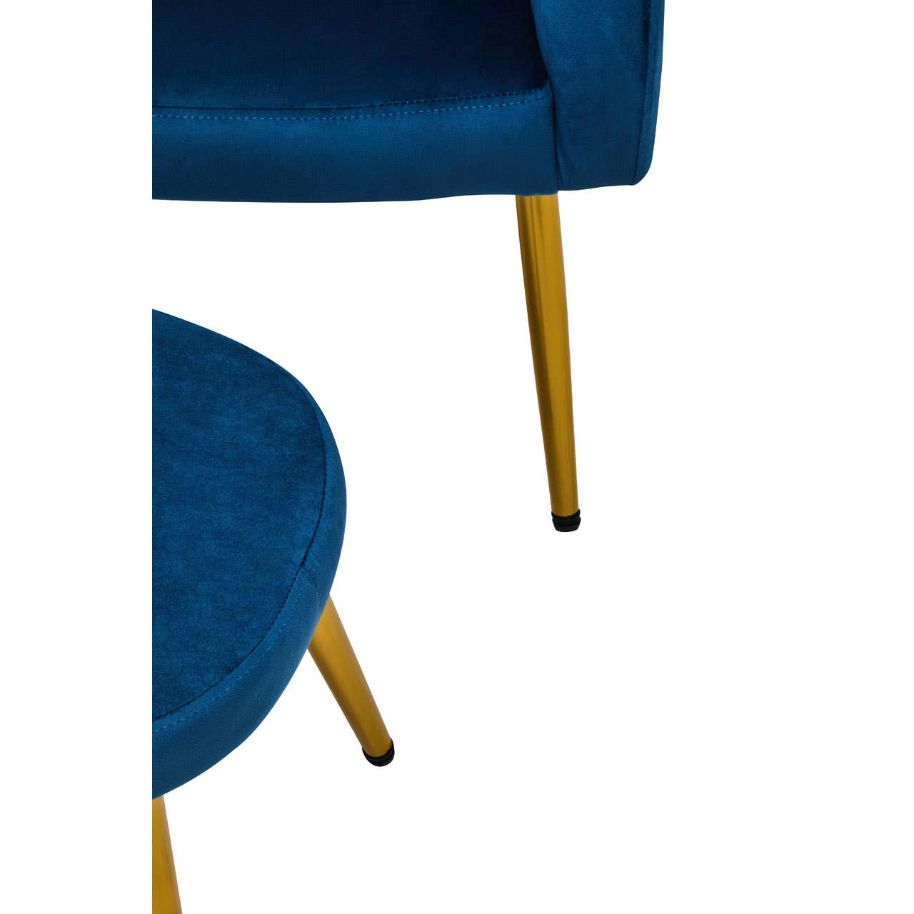 Noosa & Co. Living Yasmeen Midnight Blue Chair And Footstool House of Isabella UK