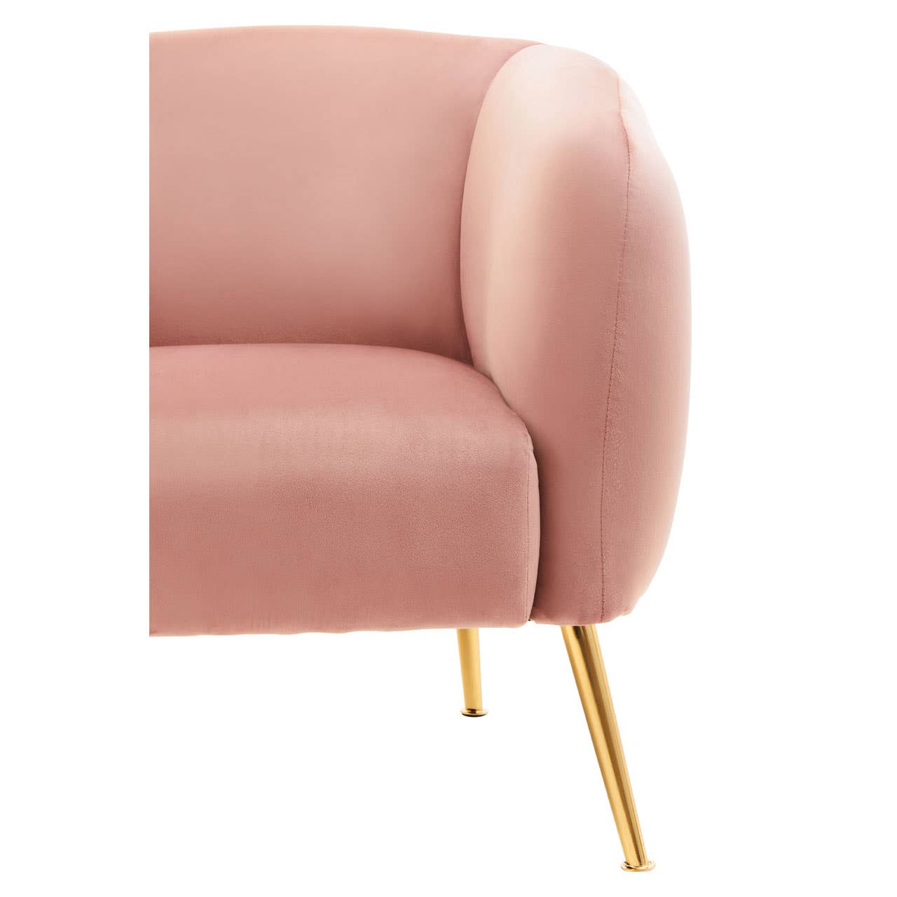 Noosa & Co. Living Yasmeen Pink Velvet Armchair House of Isabella UK