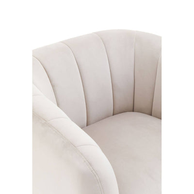 Noosa & Co. Living Yasmeen Silver Grey Velvet Armchair House of Isabella UK