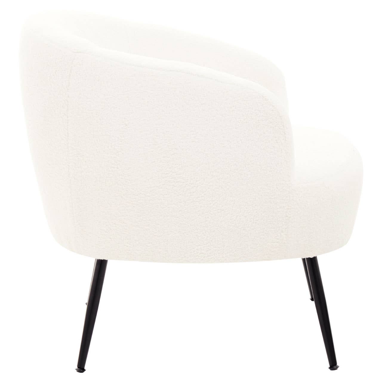 Noosa & Co. Living Yazmin Curved Armchair With Black Legs House of Isabella UK