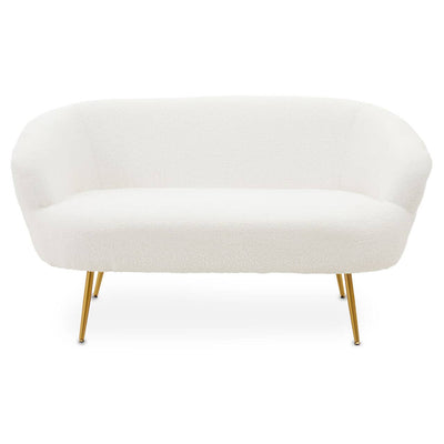 Noosa & Co. Living Yazmin Two Seat Sofa With Gold Finish Legs House of Isabella UK