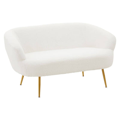 Noosa & Co. Living Yazmin Two Seat Sofa With Gold Finish Legs House of Isabella UK