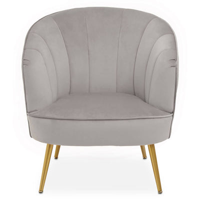 Noosa & Co. Living Yolanda Grey Velvet Chair House of Isabella UK