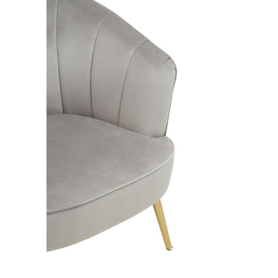 Noosa & Co. Living Yolanda Grey Velvet Chair House of Isabella UK