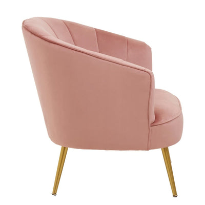 Noosa & Co. Living Yolanda Pink Velvet Chair House of Isabella UK