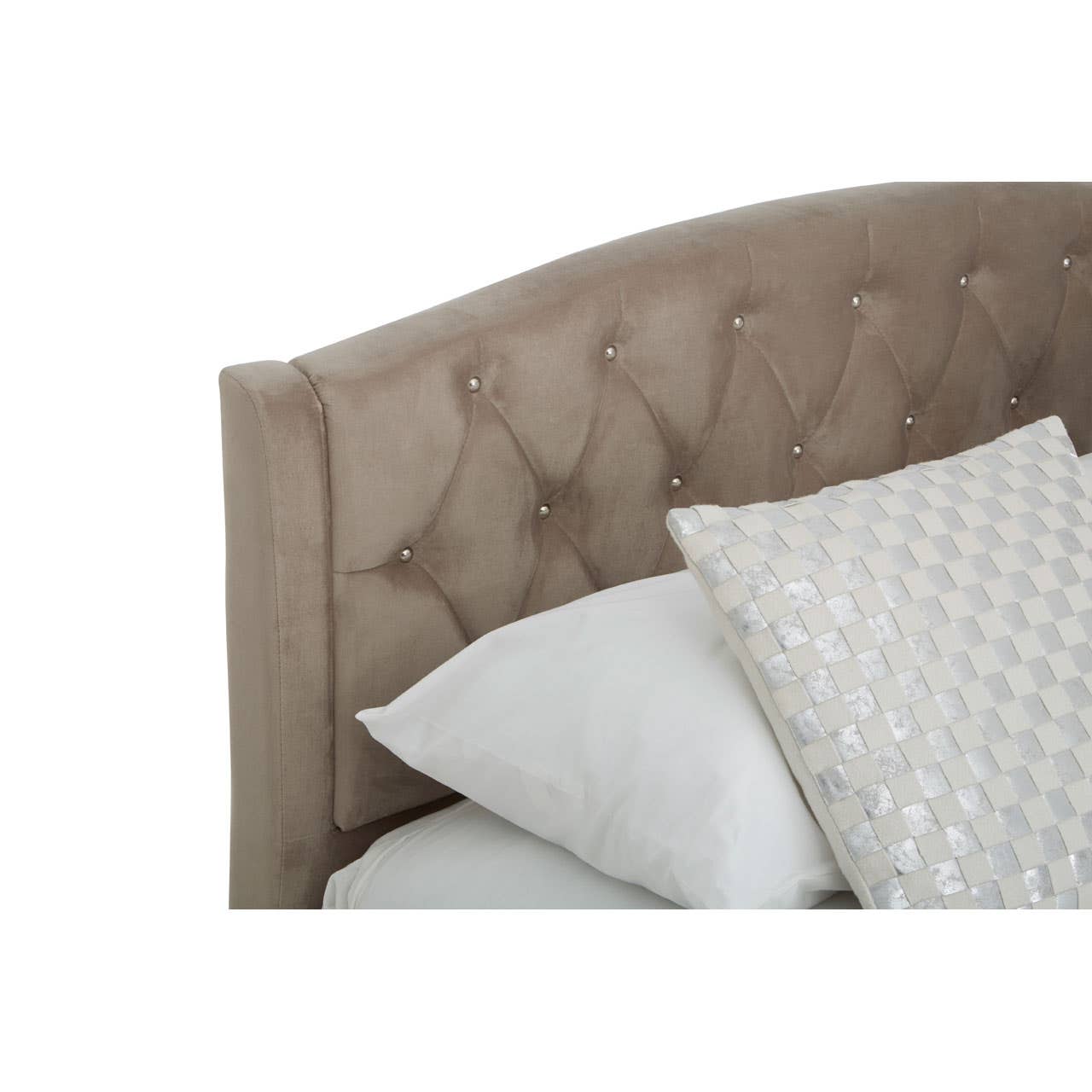 Noosa & Co. Sleeping Josephine Brushed Velvet Double Bed House of Isabella UK