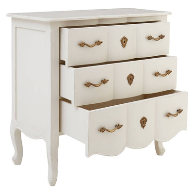 Noosa & Co. Sleeping Loire 3 Drawer White Chest House of Isabella UK